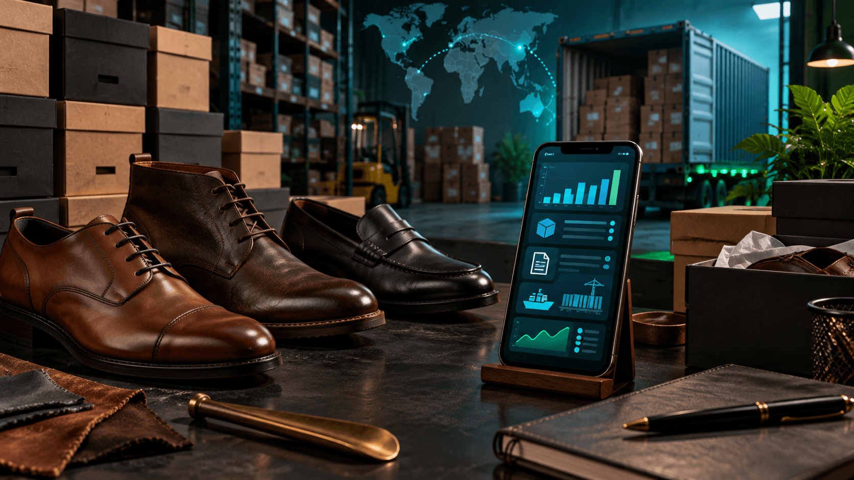 Illustration of Shoe Bank — Footwear Business Management System: Help a Sri Lankan footwear wholesaler track inventory, import costs, credit sales, cheques, and the difference between profit and cash collected.